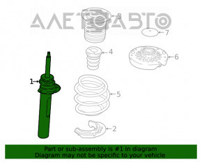 Стойка амортизатора в сборе передняя левая BMW X1 F48 16-18 M Sport