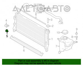 Suportul intercoolerului dreapta jos BMW X1 F48 16-22 B46