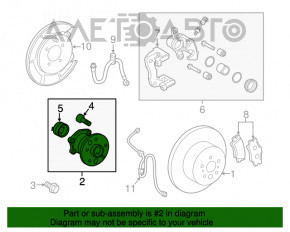 Rulment roată spate dreapta pentru Lexus ES350 07-12, nou, aftermarket, GMB.