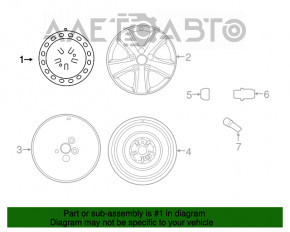 Диск колесный R16 5*114.3 Toyota Camry v50 usa железо