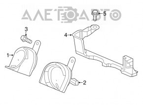 Semnal de avertizare Acura ILX 13-15