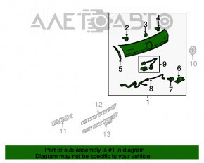 Capacul portbagajului Buick Encore 13-18 pentru camera