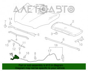 Capota capotei Buick Encore 13-16