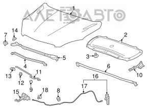 Замок капота Buick Encore 13-16