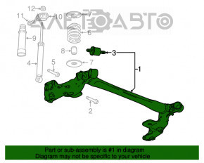 Șurub de fixare a barei spate 4 bucăți Buick Encore 13-19 40mm