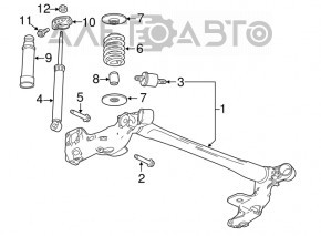 Șurub de fixare a barei spate 4 bucăți Buick Encore 13-19 40mm