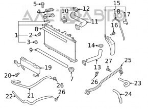 Teava de racire inferioara Subaru Outback 20 - noua originala OEM