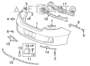 Reflectorul din bara spate dreapta pentru Honda Clarity 18-21 SUA.