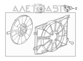 Ansamblu carcasa radiator difuzor Chevrolet Bolt 17 - nou original OEM