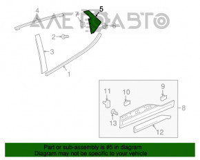 Capac usa spate stanga Chevrolet Bolt 17-21, negru lucios, cu maner