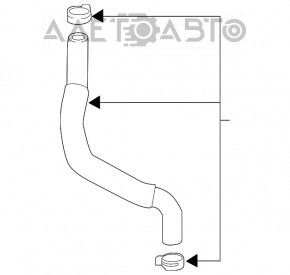 Teava de incalzire a sistemului de incalzire Chevrolet Bolt 17-18