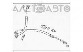 Tubul de aer condiționat condensator-compresor Chevrolet Bolt 17-