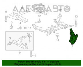 Цапфа передняя левая Chevrolet Bolt 17-21 новый OEM оригинал