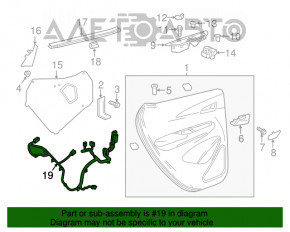 Проводка двери задней левой Chevrolet Bolt 17-