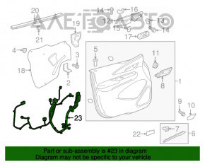 Проводка двери передней правой Chevrolet Bolt 17-