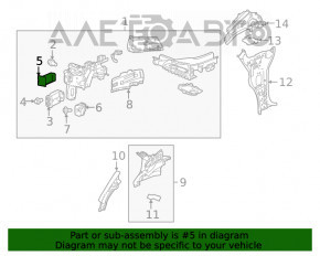 Bara de protecție din față dreapta Chevrolet Bolt 17-