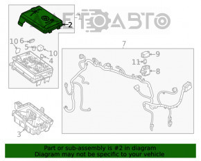 Capacul cutiei de siguranțe sub capotă pentru Buick Encore 17-19