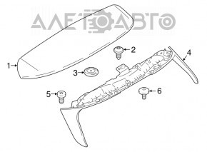 Spoilerul portbagajului BMW X1 F48 16-22