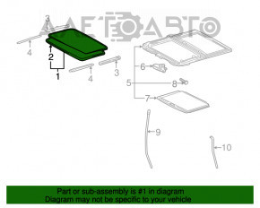 Geamul panoramic al modelului Lexus ES300 ES330