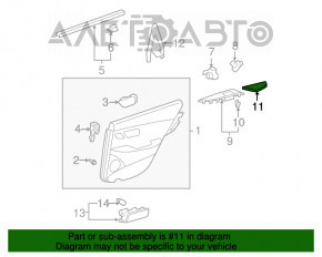 Controlul geamului electric din spatele stânga pentru Lexus ES350 07-12