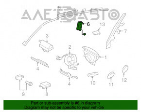 Airbagul pentru scaunul drept al modelului Lexus ES350 07-12