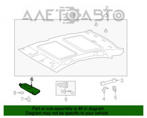 Козырек левый Lexus ES350 07-12 беж