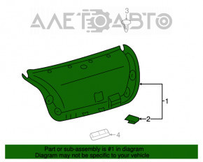 Capacul portbagajului pentru Lexus ES350 07-12