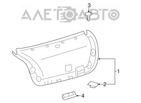 Decorație capac portbagaj Lexus ES350 07-12 nou original OEM