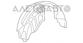 Aripa spate dreapta pentru Lexus ES350 07-12