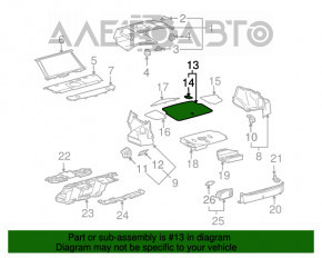 Capacul portbagajului central Lexus GS300 GS350 GS430 06-11