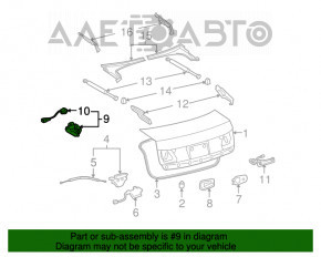 Capacul portbagajului Lexus GS300 GS350 GS430 GS450h 06-11 este un produs de calitate.