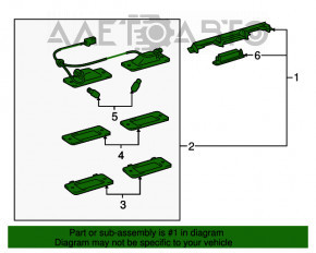 Подсветка номера крышки багажника в сборе Lexus GS300 GS350 GS430 GS450h 06-11