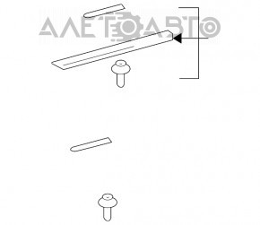 Накладка порога передняя левая внешняя Lexus RX300 98-03