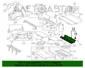 Поддон багажника задний Lexus RX300 RX330 RX350 RX400h 04-09