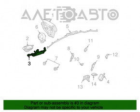 Подушка безопасности airbag коленная водительская левая Lexus RX300 RX330 RX350 RX400h 04-09 чер