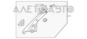 Capacul amortizorului din față dreapta pentru Lexus RX300 RX330 RX350 RX400h 04-09 bej, sub tratament chimic.