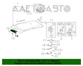 Capota dreapta Lexus RX300 RX330 RX350 RX400h 04-09 gri, fără cârlig