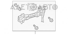 Mecanismul manetei ușii din spate dreapta pentru Lexus RX350 RX450h 10-15