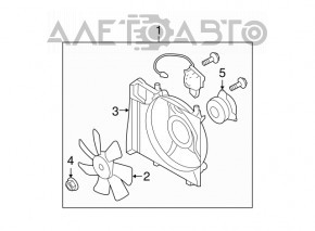 Paletele ventilatorului de răcire dreapta pentru Subaru B9 Tribeca