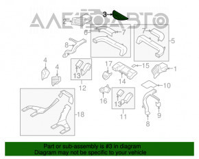 Conducta centrală de aer pentru Subaru B10 Tribeca.