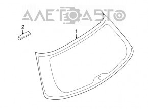 Geam spate portbagaj Subaru b9 Tribeca Carlex, tonifiere.