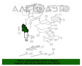 Capacul arcului stâng Toyota Camry v30 2.4