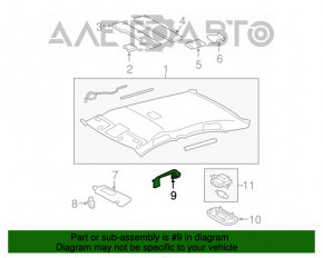 Manerul plafonului din spate gri pentru Toyota Camry v40 3.5