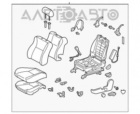 Scaun de pasager Toyota Solara 2.4 04-08 fără airbag