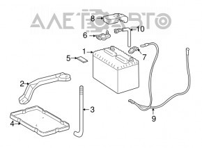 Platforma pentru bateriile auto Lexus ES300 ES330