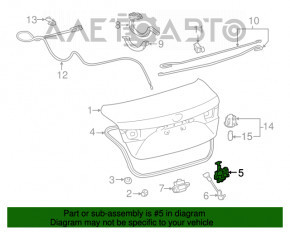 Blocare capac portbagaj Toyota Camry v50 12-14 SUA