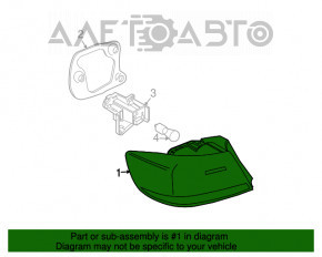 Фонарь правый BMW 323i 328i 335i e90 09-11