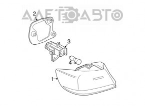 Фонарь правый BMW 323i 328i 335i e90 09-11