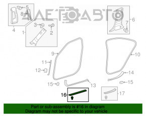 Capac prag exterior fata stanga Lexus ES350 07-12