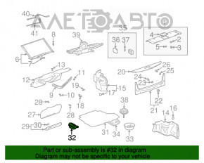 Cutie de depozitare din portbagaj stânga pentru Lexus ES300 ES330 01-06